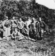 Lato 1944, brak miejsca.
Grupa żołnierzy oddziałów porucznika Jana Borysewicza ps. 