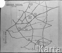 Mapa Wachlarza: obsada terenu na dzień 21 stycznia 1943 roku.
Kolekcja Cezarego Chlebowskiego, zbiory Ośrodka KARTA