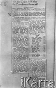 Przed 16.04.1945, Kanada.
Artykuł z kanadyjskiej gazety o Marianie Zającu (1920-1945), narciarzu i lotniku 305 Dywizjonu Bobowego 