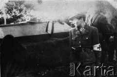 18.06.1944, Wawiórka (lub Wiewiórka) koło Lidy, Białoruś.
Pogrzeb Jana Piwnika ps. 