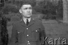 1943-1946, Wielka Brytania. 
Starszy sierżant z personelu naziemnego Polskich Sił Powietrznych.
Fot. Zenon Brejwo, zbiory Ośrodka KARTA