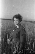 1943-1946, Wielka Brytania. 
Niezidentyfikowana ochotniczka WAAF (Pomocniczej Lotniczej Służby Kobiet). 
Fot. Zenon Brejwo, zbiory Ośrodka KARTA