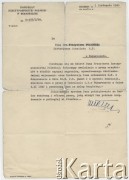 1.11.1940, Bukareszt, Rumunia
Dokument wydany Władysławowi Twardoszowi przez Konsulat Rzeczpospolitej Polskiej w Bukareszcie.
Fot. zbiory Ośrodka KARTA