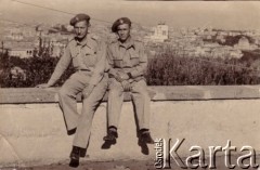 1944, Rzym, Włochy.
Żołnierze 2. Korpusu Polskiego, z lewej Teofil Górski.
Fot. NN, zbiory Ośrodka KARTA, udostępnił Adam Górski.