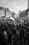 3.05.1982, Warszawa, Polska.
Niezależna demonstracja na Starym Mieście, zorganizowana przez podziemne struktury 