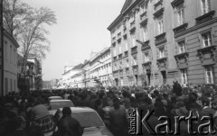 1.05.1982, Warszawa, Polska.
Demonstracja niezależna na Starym Mieście. 
Fot. Maciej Czarnocki, zbiory Ośrodka KARTA