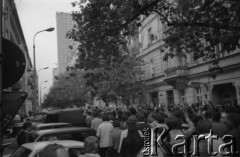 31.08.1982, Warszawa, Polska.
Manifestacja zorganizowana przez Solidarność w drugą rocznicę podpisania 