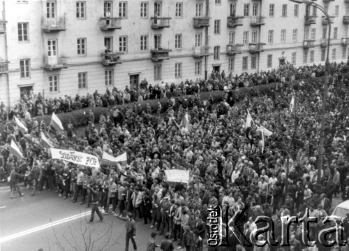 1.05.1985, Warszawa, Polska.
Niezależna manifestacja 