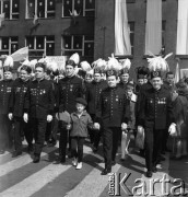 1.05.1968, Katowice, Polska.
Górnicy z kopalni 