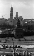 1968, Moskwa, ZSRR.
Fragment Kremla, Dzwonnica Iwana Wielkiego, na pierwszym planie jedna z dwudziestu baszt kremlowskich murów.
Fot. Kazimierz Seko, zbiory Ośrodka KARTA
