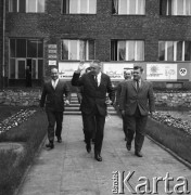 Czerwiec 1971, Sosnowiec, woj. Katowice, Polska.
I Sekretarz KC PZPR, Edward Gierek, z wizytą w Kopalni Węgla Kamiennego 