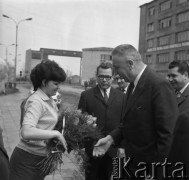 Czerwiec 1971, Dąbrowa Górnicza, woj. Katowice, Polska.
Edward Gierek, I Sekretarz KC PZPR z wizytą w kopalni 