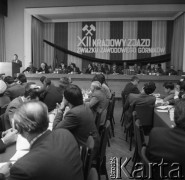 1981, Katowice, Polska.
XII Zjazd Delegatów Związku Zawodowego Górników.
Fot. Kazimierz Seko, zbiory Ośrodka KARTA
