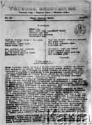 Luty 1944, Polska.
Okupacyjna prasa podziemna - gazeta 
