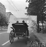 30.05.1972, Warszawa, Polska.
Szyba w dorożce.
Fot. Jarosław Tarań, zbiory Ośrodka KARTA [72-2]
 
