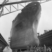 7.04.1975, Gdańsk, Polska
Gdańska Stocznia Remontowa, budowa statku 