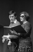 23.02.1977, Warszawa, Polska.
Teatr Współczesny, Zofia Mrozowska i Jan Englert w jednoaktówce 