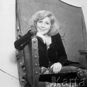 24.10.1978, Warszawa, Polska.
Emilia Krakowska, aktorka, portret.
Fot. Jarosław Tarań, zbiory Ośrodka KARTA [78-41]