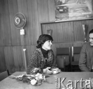 23.11.1978, Warszawa, Polska.
Wanda Rutkiewicz, alpinistka i himalaistka, podczas spotkania w siedzibie 