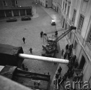 12.11.1980, Warszawa, Polska.
Zamek Królewski, wyjazd obrazu 