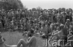 7.07.1985, Polska
Wybory Miss Foto Natura '85, grupa fotoreporterów.
Fot. Jarosław Tarań, zbiory Ośrodka KARTA [85-31] 
