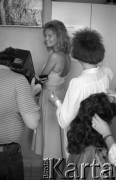 Maj 1985, Warszawa, Polska.
Wybory Miss Polonia, finalistki konkursu u fryzjera.
Fot. Jarosław Tarań, zbiory Ośrodka KARTA [85-15]