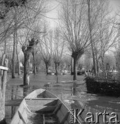 28.03.1963, okolice Maciejowic, Polska.
Powódź we wsi.
Fot. Jarosław Tarań, zbiory Ośrodka KARTA [63-132]

