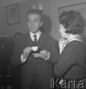 28.11.1964, Warszawa, Polska.
Aktor Andrzej Łapicki.
Fot. Jarosław Tarań, zbiory Ośrodka KARTA [64-91]

