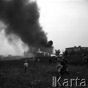 1969, Władysławowo, Polska.
Pożar.
Fot. Jerzy Mąkowski, zbiory Fundacji Ośrodka KARTA