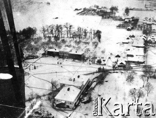 1914-1918, prawdopodobnie Poznań i okolice.
Panorama miejscowości. Niemiecka fotografia lotnicza.
Fot. NN, zbiory Ośrodka KARTA, album Seweryna Sacewicza, udostępnił Marek Sacewicz
