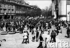 1.05.1982, Warszawa, Polska.
Stan wojenny - niezależna manifestacja 