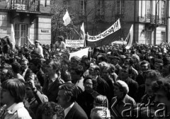 1.05.1982, Warszawa, Polska.
Stan wojenny - niezależna manifestacja 