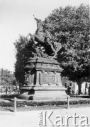 1941-1944, Lwów, dysktrykt Galicja, Generalne Gubernatorstwo.
Pomnik Jana III Sobieskiego.
Fot. NN, zbiory Ośrodka Karta, udostepniła Joanna Ferdyn