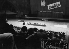Lipiec 1981, Wrocław, Polska.
Uczestnicy I Walnego Zebrania Delegatów Regionu Dolny Śląsk.
Fot. NN, zbiory Ośrodka KARTA

