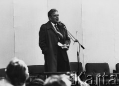 3.05.1981, Wrocław, Polska.
Profesor Uniwersytetu Wrocławskiego Mieczysław Klimowicz.
Fot. NN, zbiory Ośrodka KARTA

