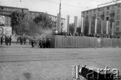 1.05.1983, Wrocław, Polska.
Stan wojenny - interwencja ZOMO po przejściu niezależnego pochodu pierwszomajowego, zorganizowanego przez podziemne struktury 