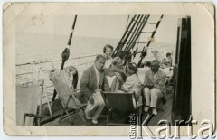 Przed wrześniem 1939, Polska.
Podróż statkiem 