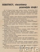 21.01.1971, Szczecin, Polska.
Ulotka strony rządowej 