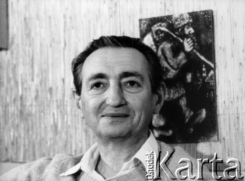 1976-1977, Warszawa, Polska.
Marek Edelman - portret. Fotografia została zamieszczona w nr 1 pisma niezależnego 