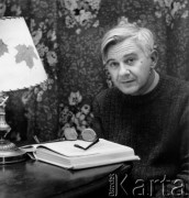 1976-1977, Warszawa, Polska.
Jan Józef Lipski - portret. Fotografia została zamieszczona w nr 1 pisma niezależnego 
