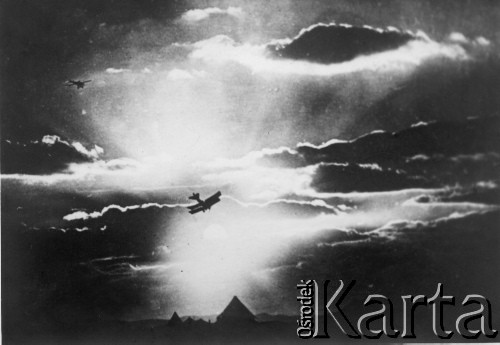 1918-1939, Polska.
Lecące samoloty.
Fot. Jan Sianos, zbiory Ośrodka KARTA, udostępnili Scholastyka i Jerzy Królowie

