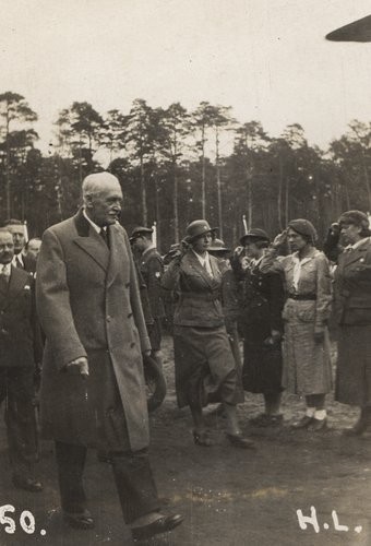 1926-1939, Białystok, Polska.
Prezydent Ignacy Mościcki z wizytą na obozie Koła Starszych Harcerzy 
