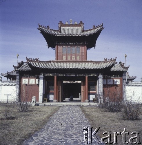 1969, prawdopodobnie Ułan Bator, Mongolia.
Dawna świątynia buddyjska.
Fot. Bogdan Łopieński, zbiory Ośrodka KARTA