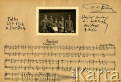 09.11.1941, Dorsten, III Rzesza Niemiecka.
Partytura piosenki 
