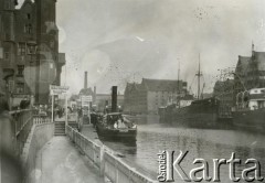 1929, Gdańsk, Polska.
Statki na rzece Mołtawa.
Fot. zbiory Ośrodka KARTA, Pogotowie Archiwalne [PA_06], udostępnił Mirosław Glaser