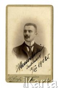 12.07.1902, Wilno, Litwa, Cesarstwo Rosyjskie.
Portret mężczyzny, podpisany: 