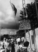 Sierpień 1980, Gdańsk, Polska.
Strajk w Stoczni Gdańskiej im. Lenina, hasło: 