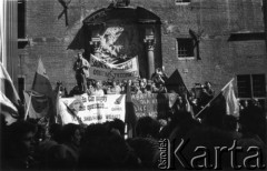 1.05.1989, Gdańsk, Polska.
Manifestacja z udziałem Federacji Młodzieży Walczącej i Solidarności Walczącej.
Fot. NN, Archiwum Federacji Młodzieży Walczącej, zbiory Ośrodka KARTA