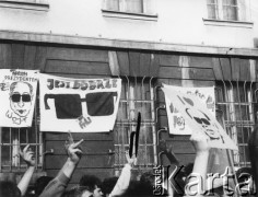 1.06.1989, Gdańsk, Polska.
Happening Federacji Młodzieży Walczącej pod hasłem: 