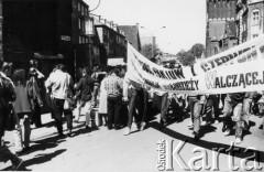 3.05.1990, Gdańsk, Polska.
Manifestacja gdyńskiej Federacji Młodzieży Walczącej pod hasłem: 